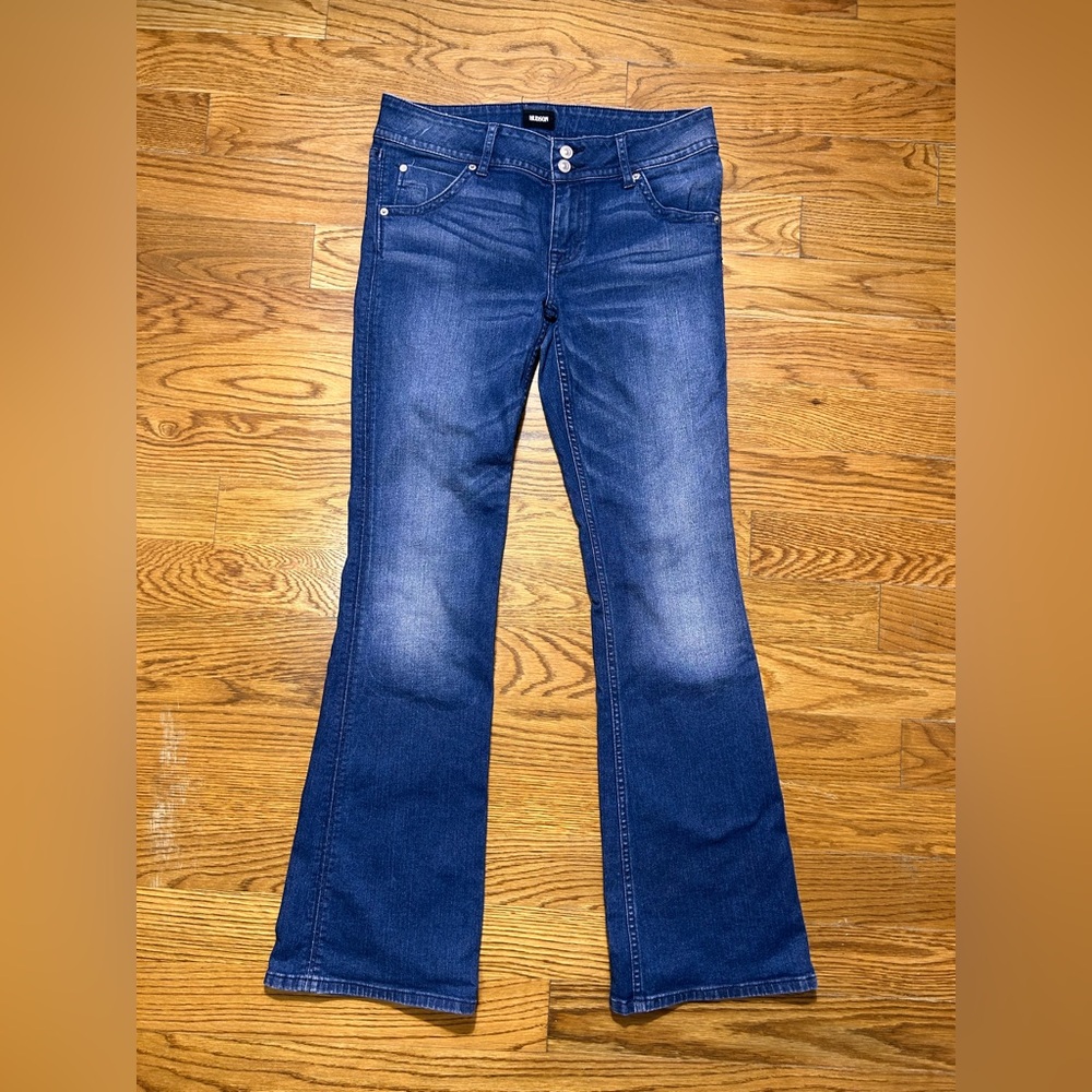 Hudson Signature Bootcut Jeans Dark Wash Flare Wide Leg Denim‎